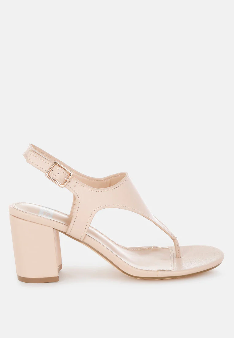 Ann Real Leather Thong Toe Sandals