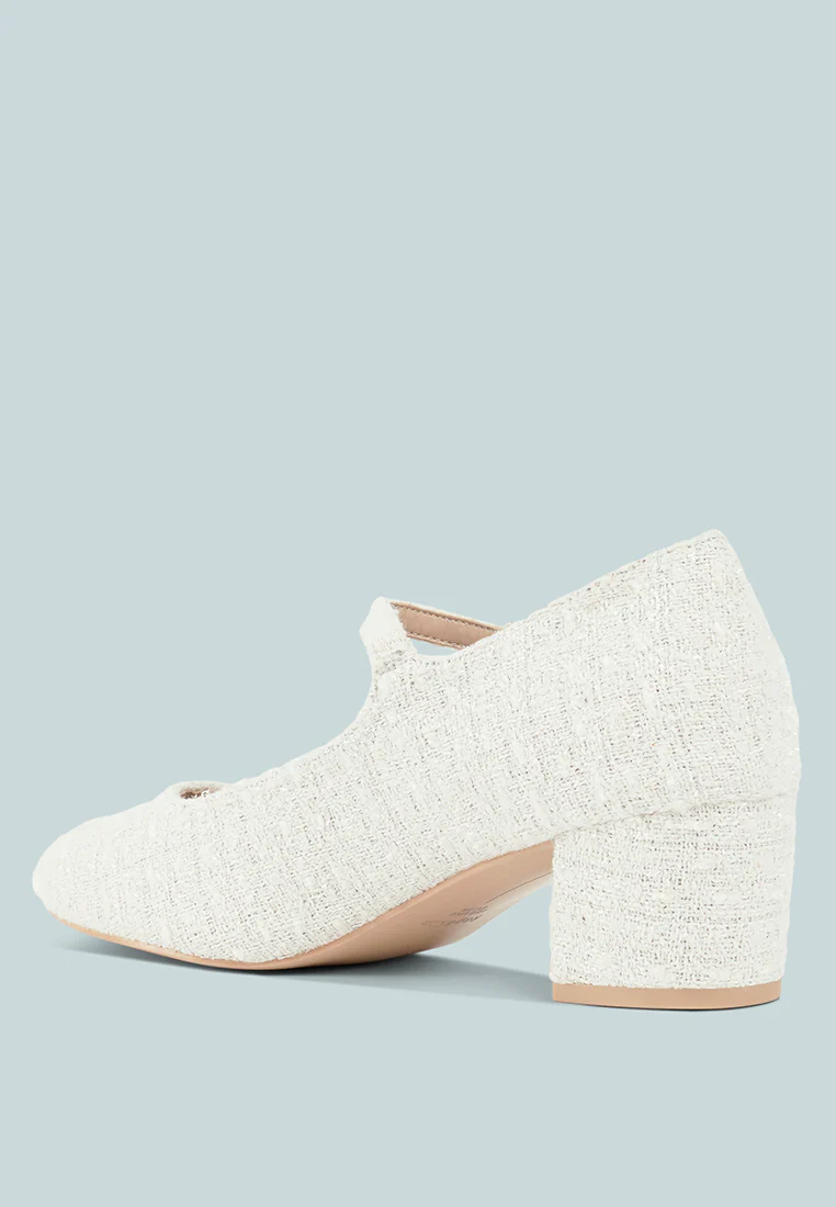 Antara Tweed Mary Jane Sandals - Image 3