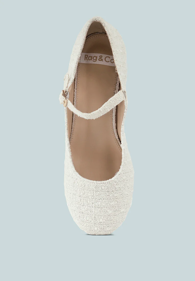 Antara Tweed Mary Jane Sandals - Image 4
