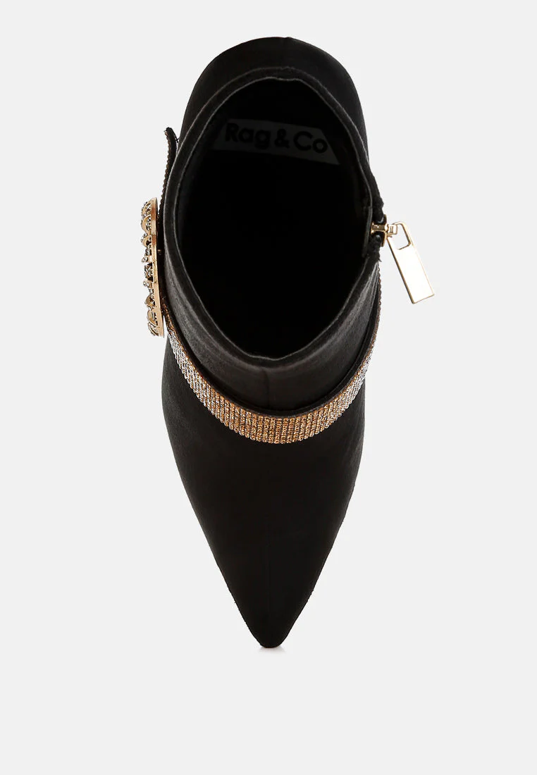 Asagao Diamante & Rhinestones Strap Boots - Image 15