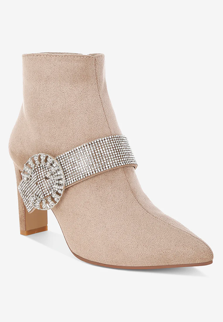Asagao Diamante & Rhinestones Strap Boots - Image 8