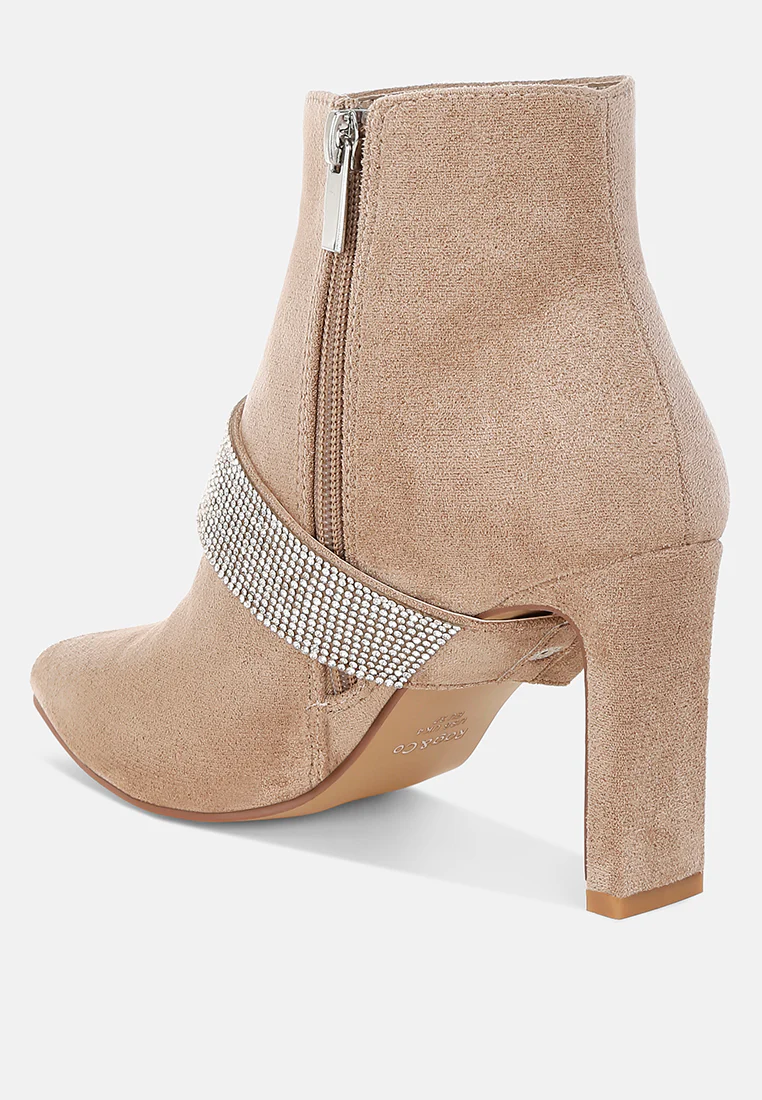 Asagao Diamante & Rhinestones Strap Boots - Image 9