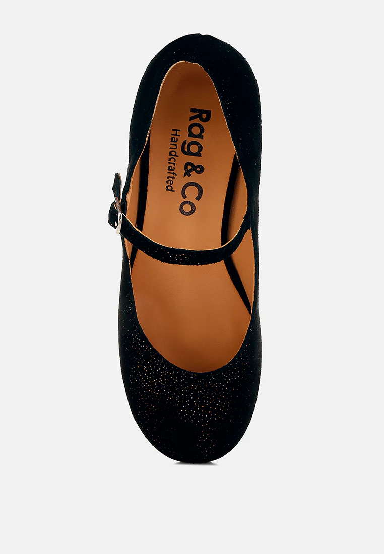Bettola Shimmer Suede Mary Jane Sandals - Image 10