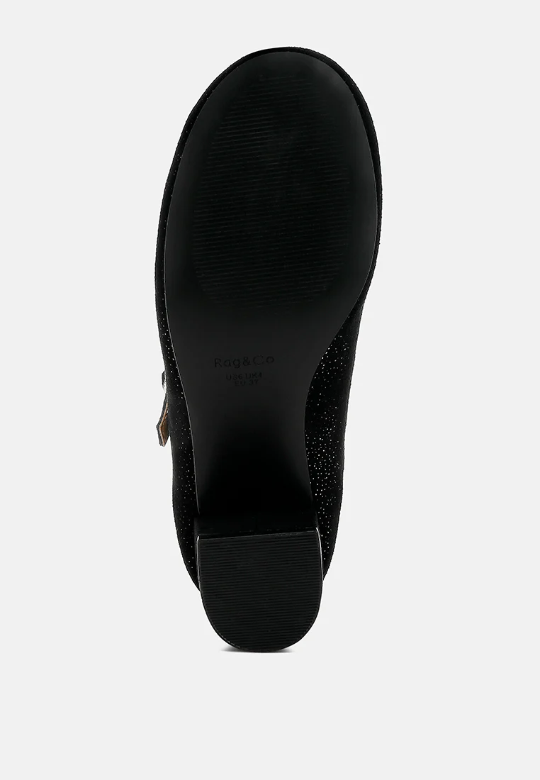 Bettola Shimmer Suede Mary Jane Sandals - Image 11