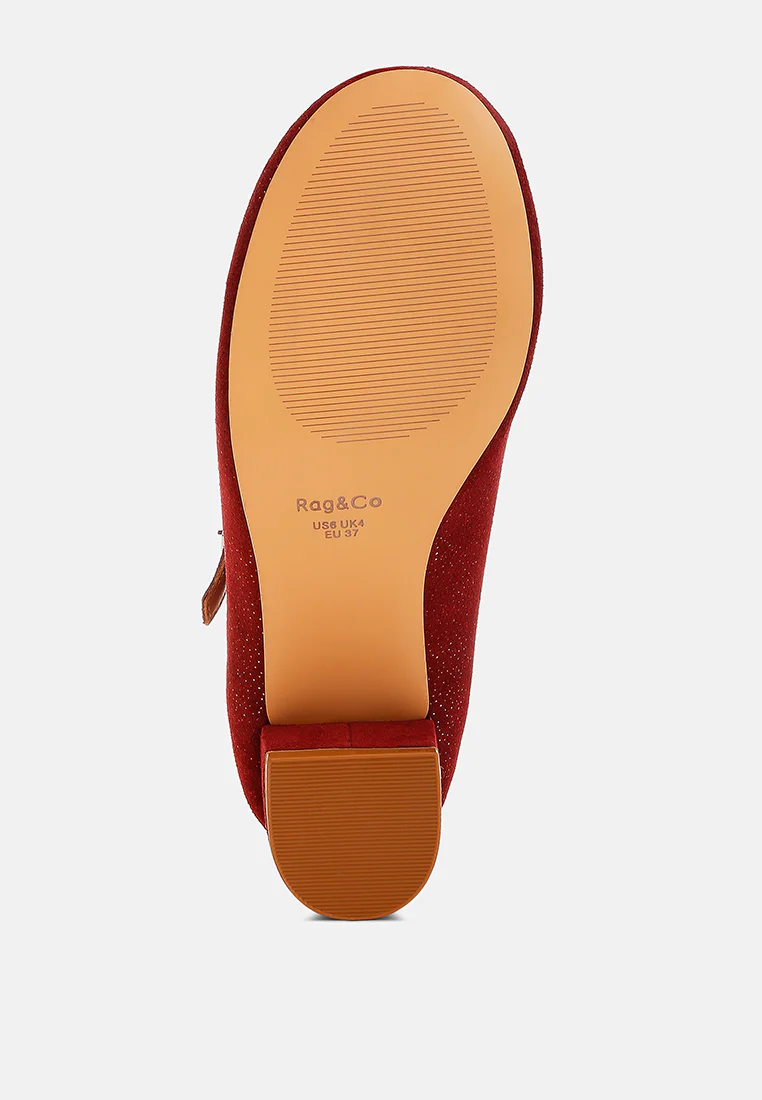 Bettola Shimmer Suede Mary Jane Sandals - Image 5