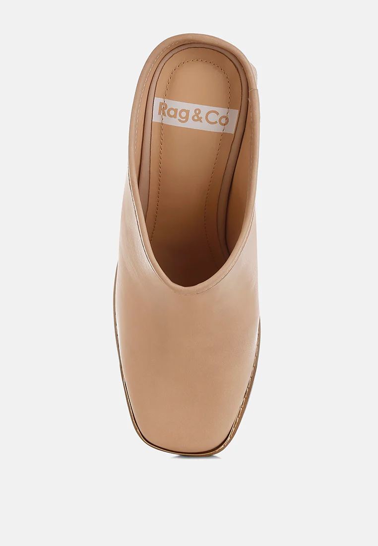 Bottani Genuine Leather Slip-On Mules - Image 10
