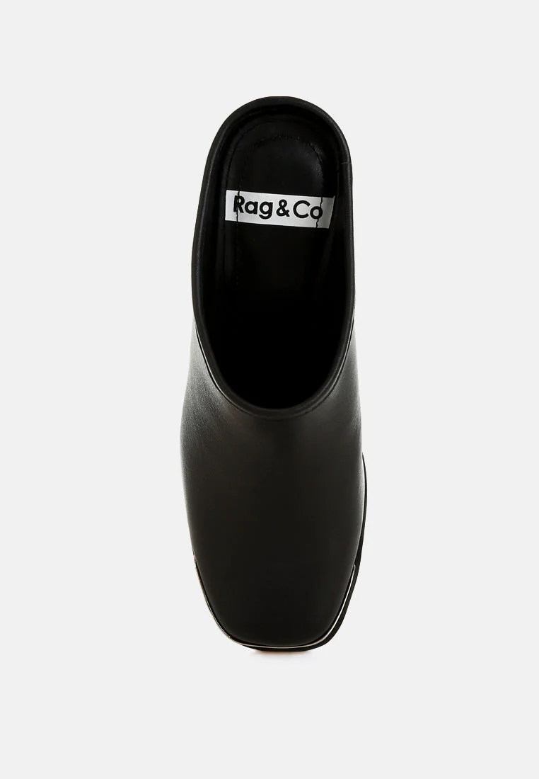 Bottani Genuine Leather Slip-On Mules - Image 14
