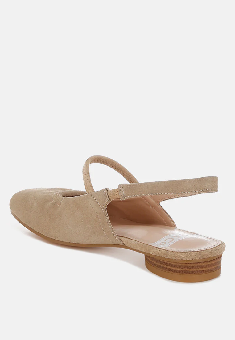 Bounzi Soft Suede Leather Slingback Sandals - Image 3