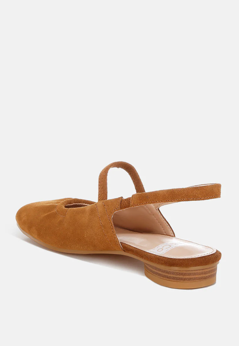 Bounzi Soft Suede Leather Slingback Sandals - Image 9