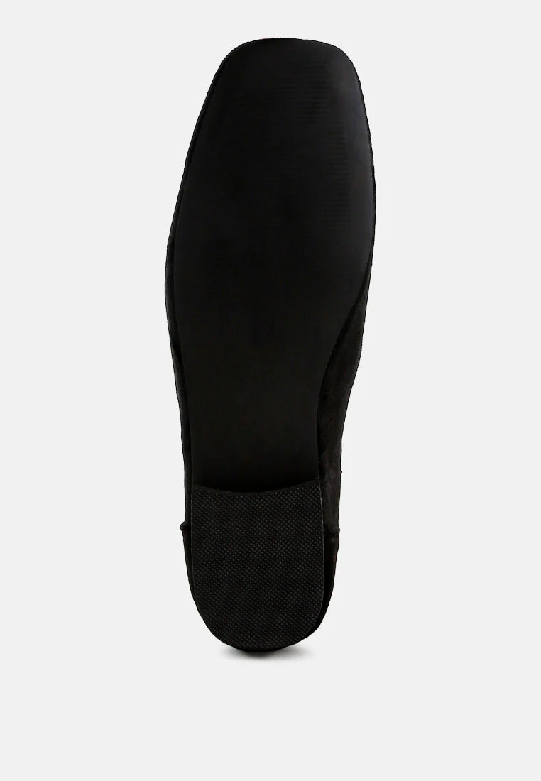 Buckrose Velvet Bow Ballerinas - Image 11
