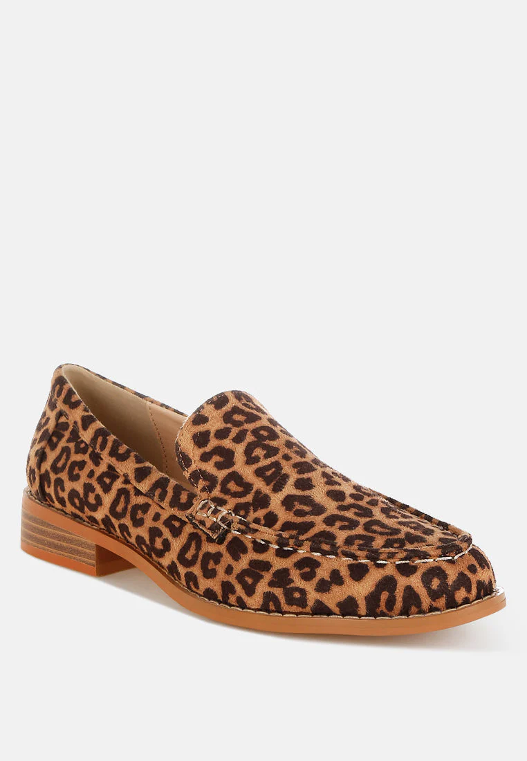 Cacani Leopard Print Heeled Loafers - Image 2