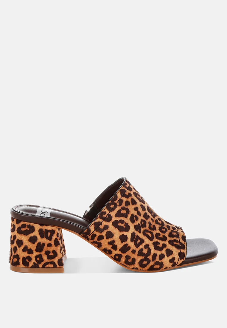 Carmila Square Toe Block Heels
