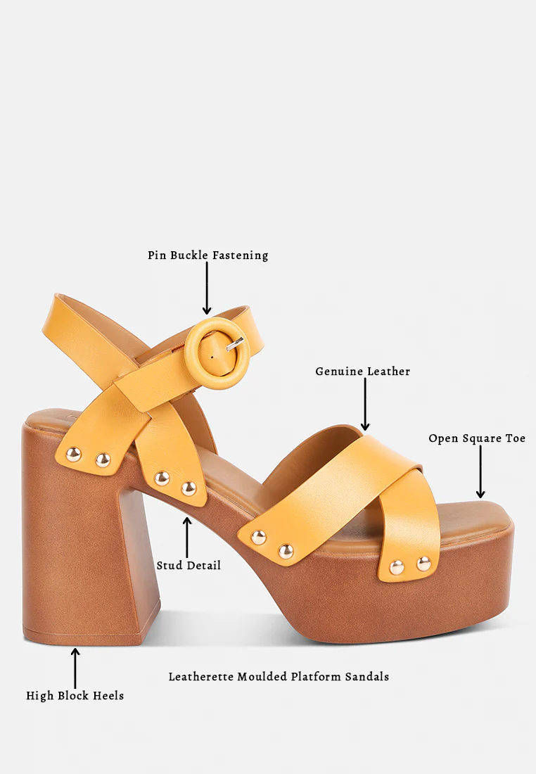 CRISTINA Cross Strap Embellished Heels in Light Tan - Image 9