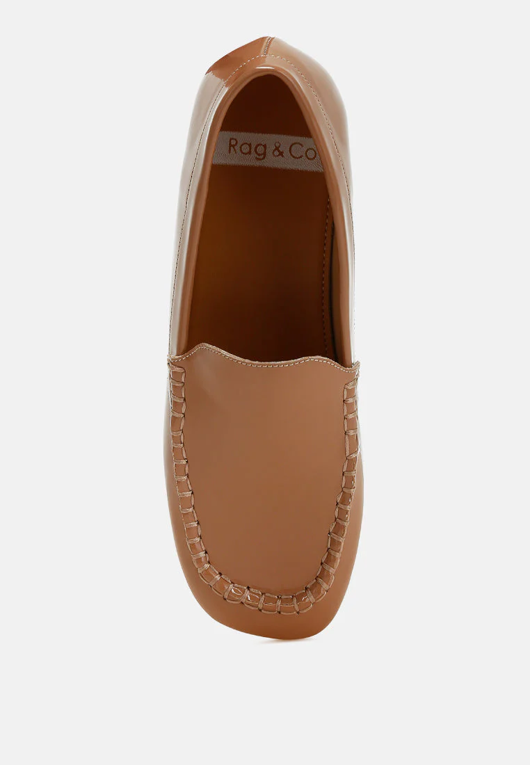 Dama Patent Pleather Loafers - Image 10