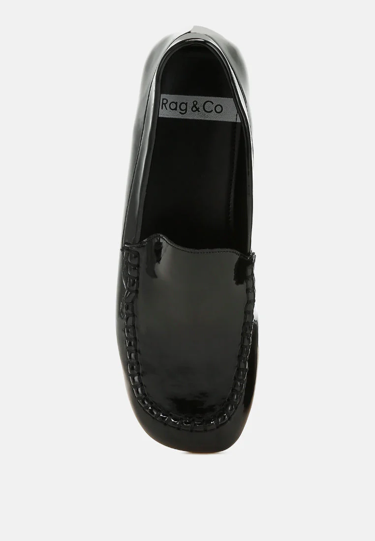 Dama Patent Pleather Loafers - Image 5