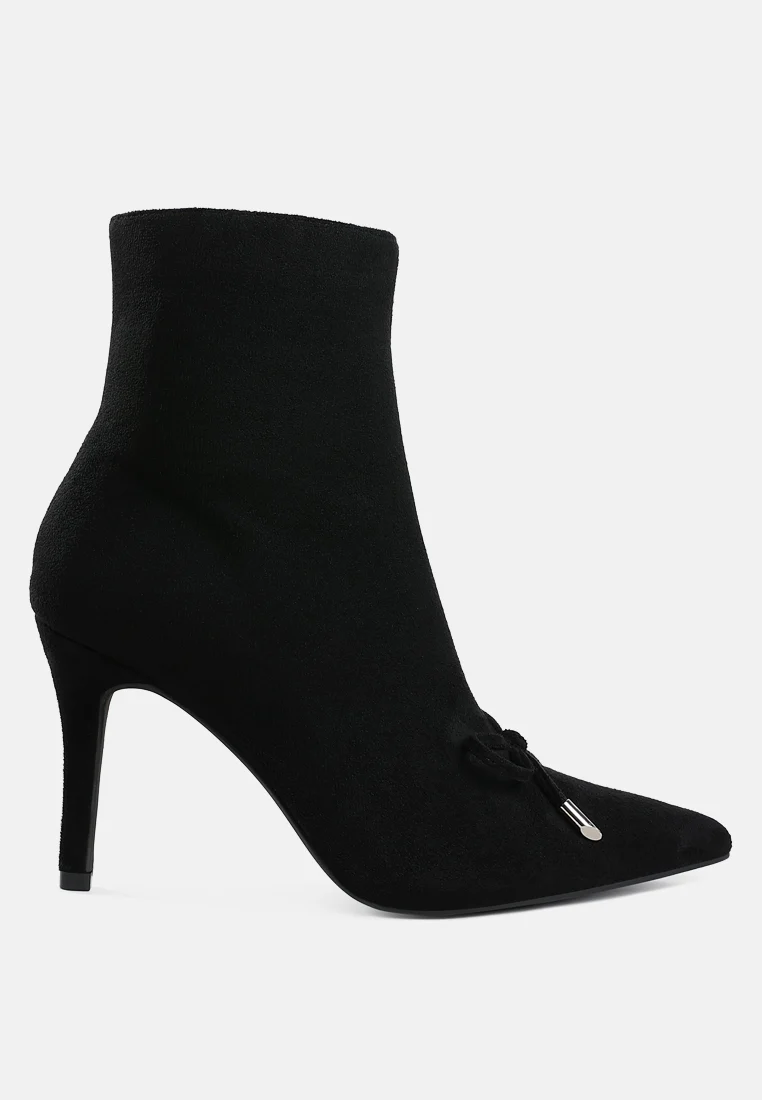 Dapers Bow Detail Ankle Boots - Image 6
