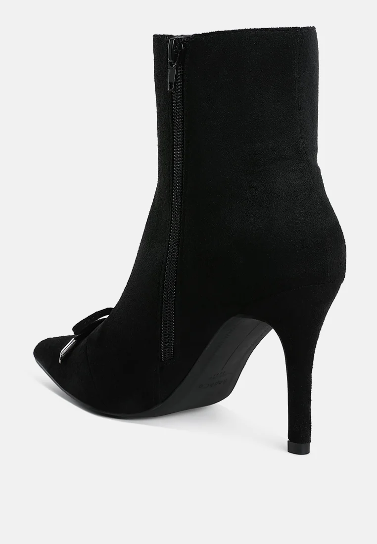 Dapers Bow Detail Ankle Boots - Image 8