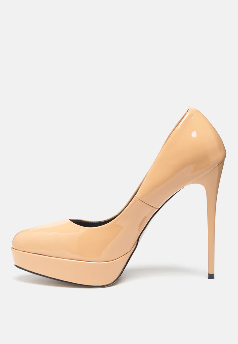 FAUSTINE Latte Stiletto Pump Sandals - Image 4