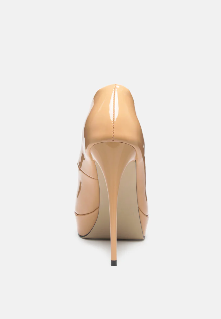 FAUSTINE Latte Stiletto Pump Sandals - Image 5