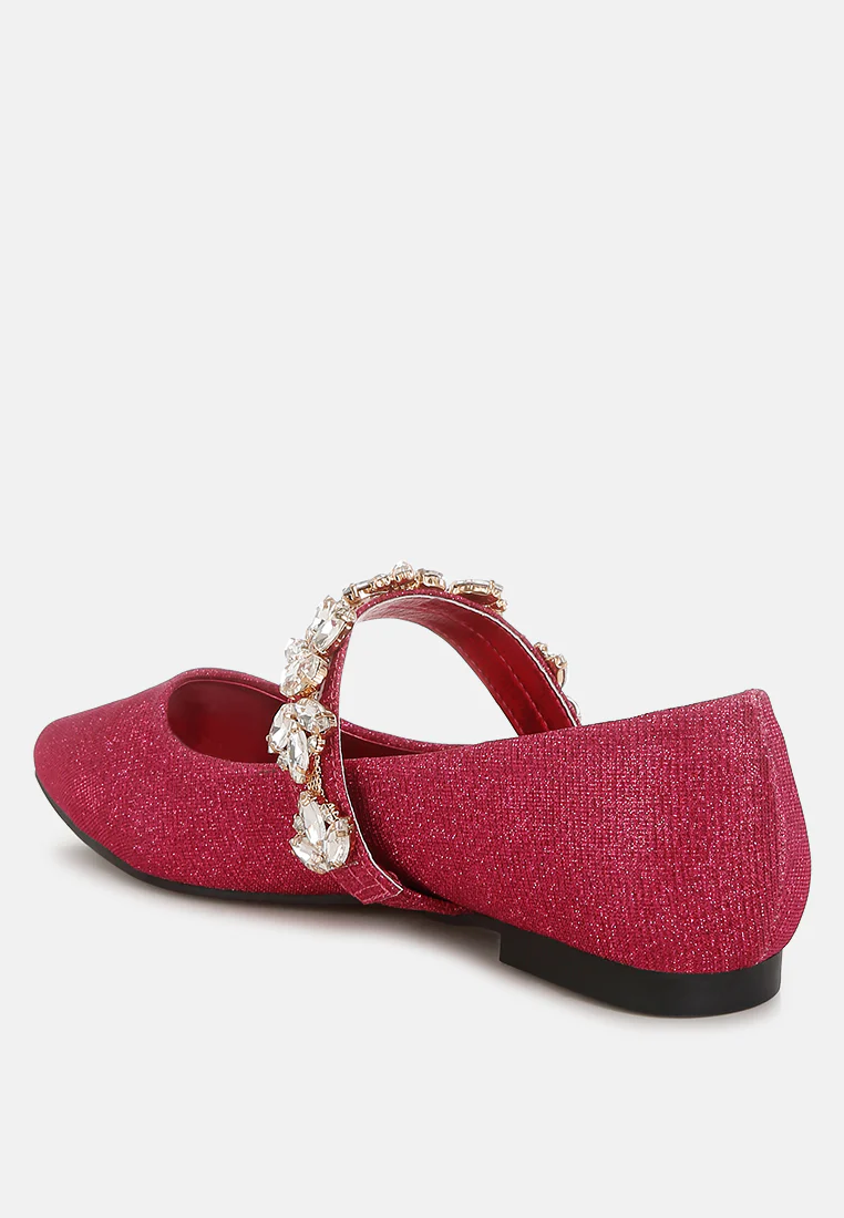 Flavia Diamante Brooch Glitter Ballerinas - Image 13