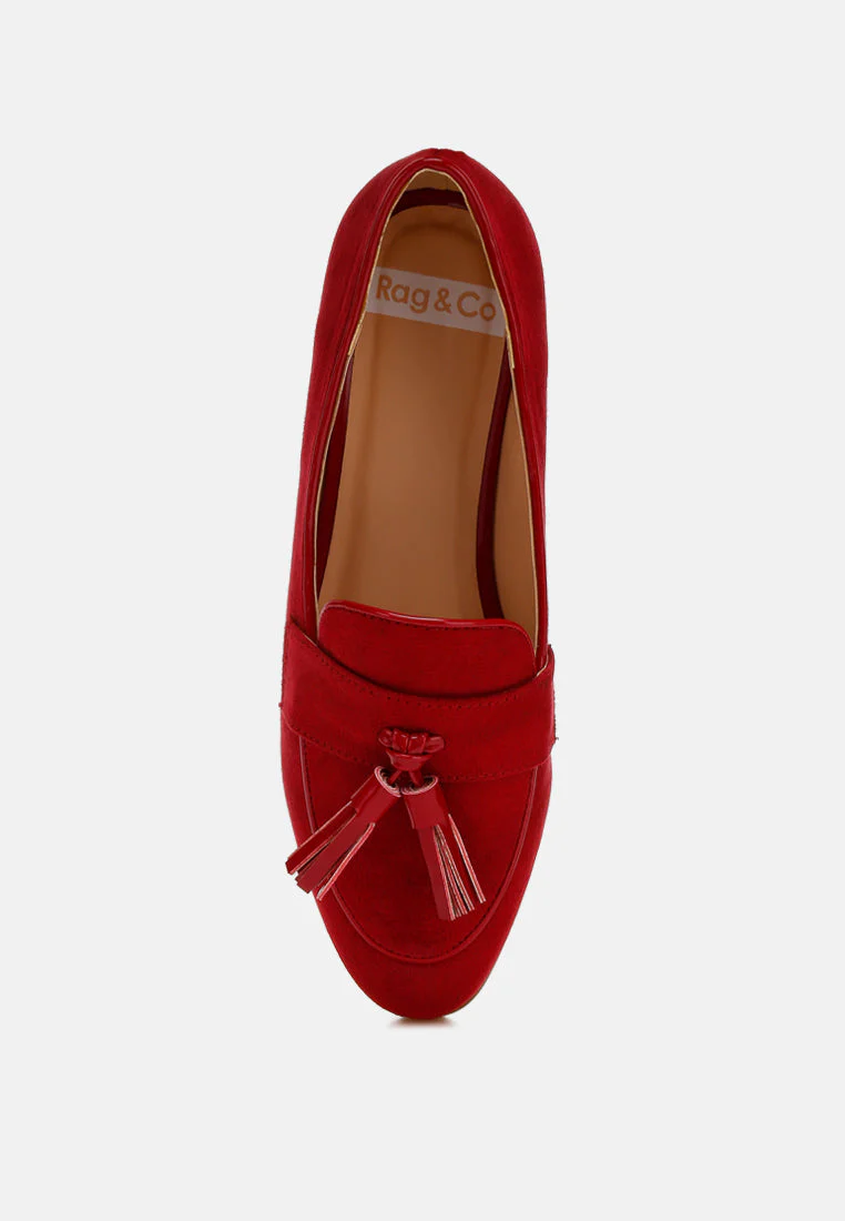 Folklore Micro Suede Tassel Loafers - Image 11