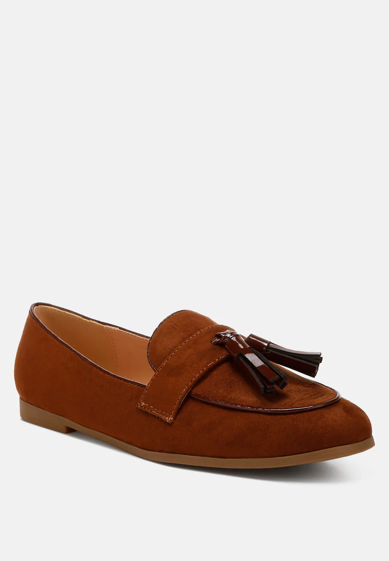 Folklore Micro Suede Tassel Loafers - Image 13