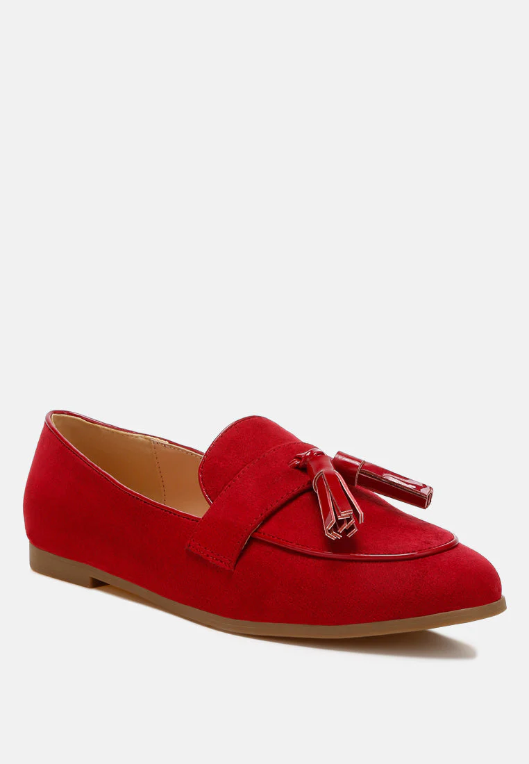 Folklore Micro Suede Tassel Loafers - Image 8