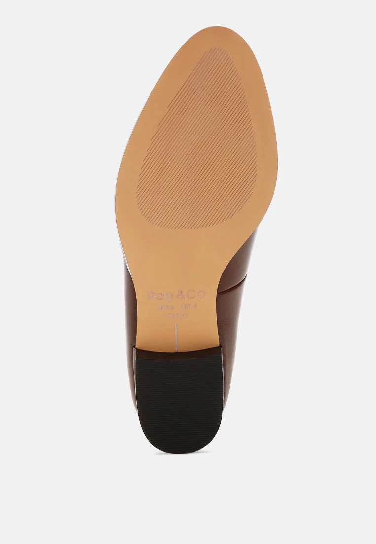 Gabassi Studded Genuine Leather Loafers - Image 13