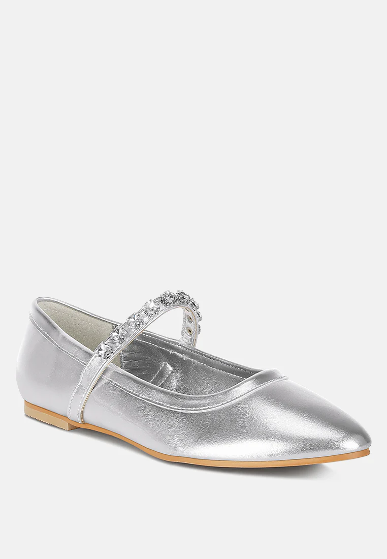 Gloxinia Metallic Mary Jane Ballerinas - Image 7