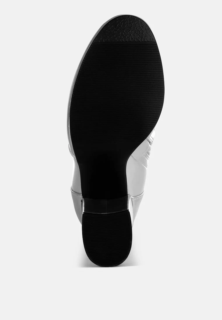 Halara Metallic Pleather Long Boots - Image 5