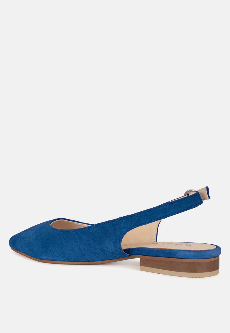 Hocane Real Suede Leather Slingback Sandals - Image 15