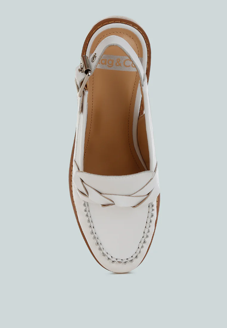Jemykin Genuine Leather Loafer Sandals - Image 4