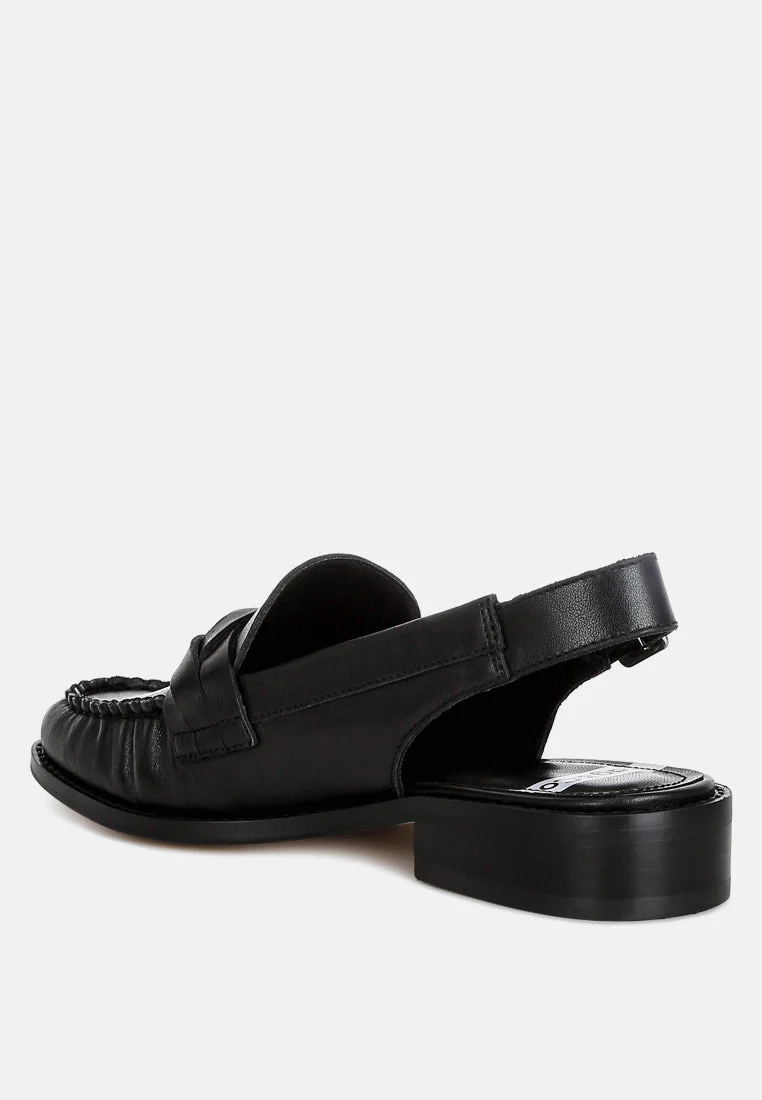 Jemykin Genuine Leather Loafer Sandals - Image 9