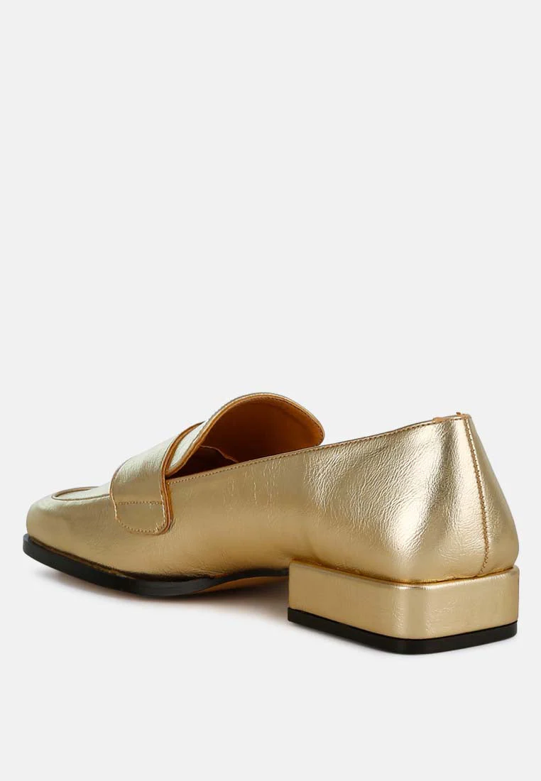 Jongs Metallic Penny Loafers - Image 3