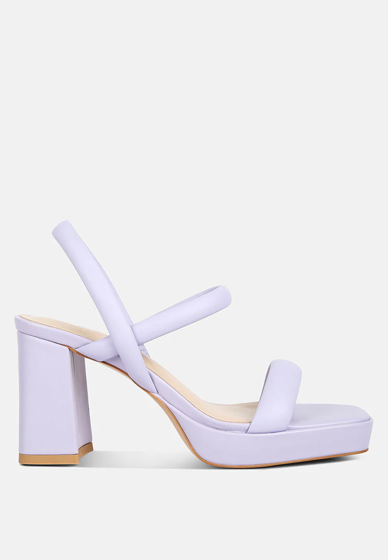 JOSLYN Slingback Block Heel Sandals in Lilac - Image 2