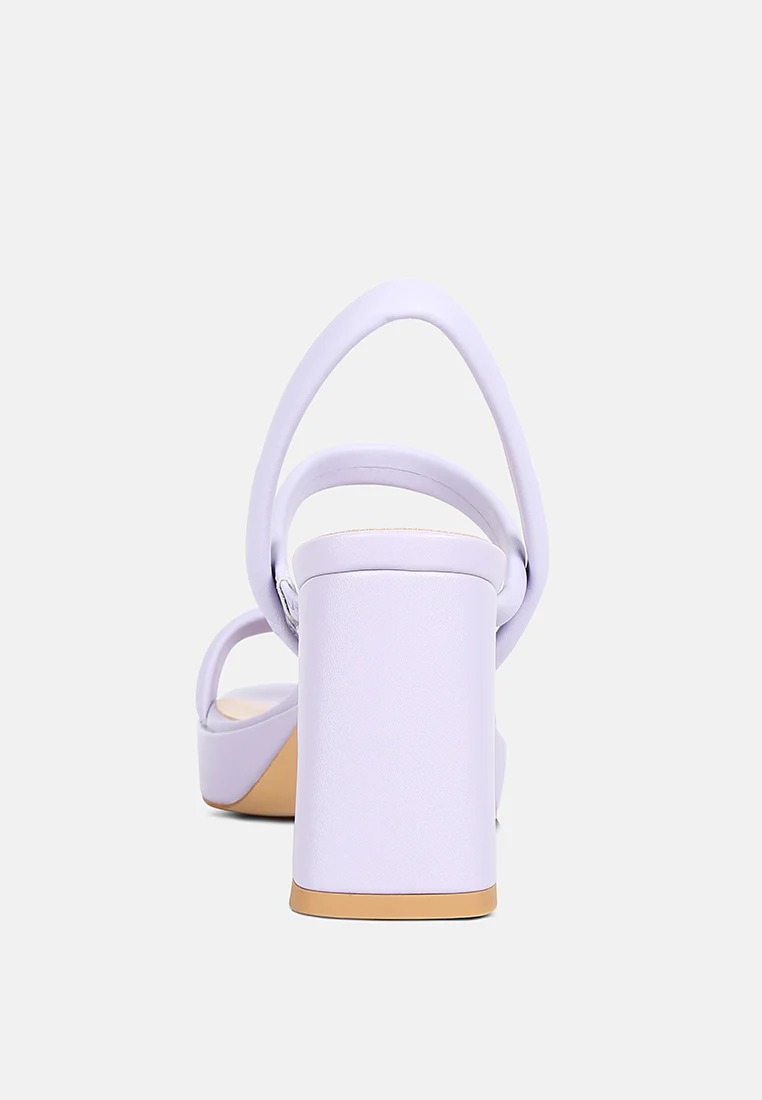 JOSLYN Slingback Block Heel Sandals in Lilac - Image 5