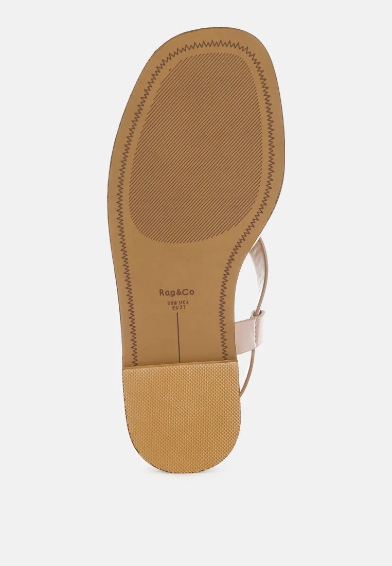 Kapaka Real Leather Flat Gladiator Sandals - Image 10