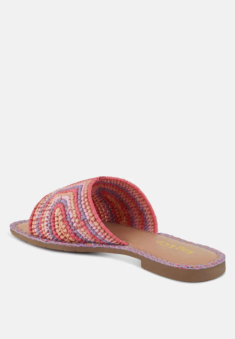 Kivah Handwoven Raffia Slip-On Flats - Image 3