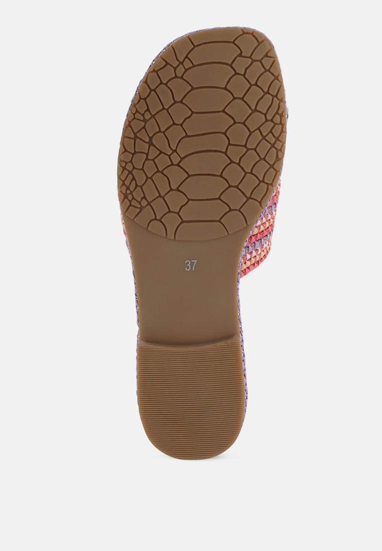 Kivah Handwoven Raffia Slip-On Flats - Image 5