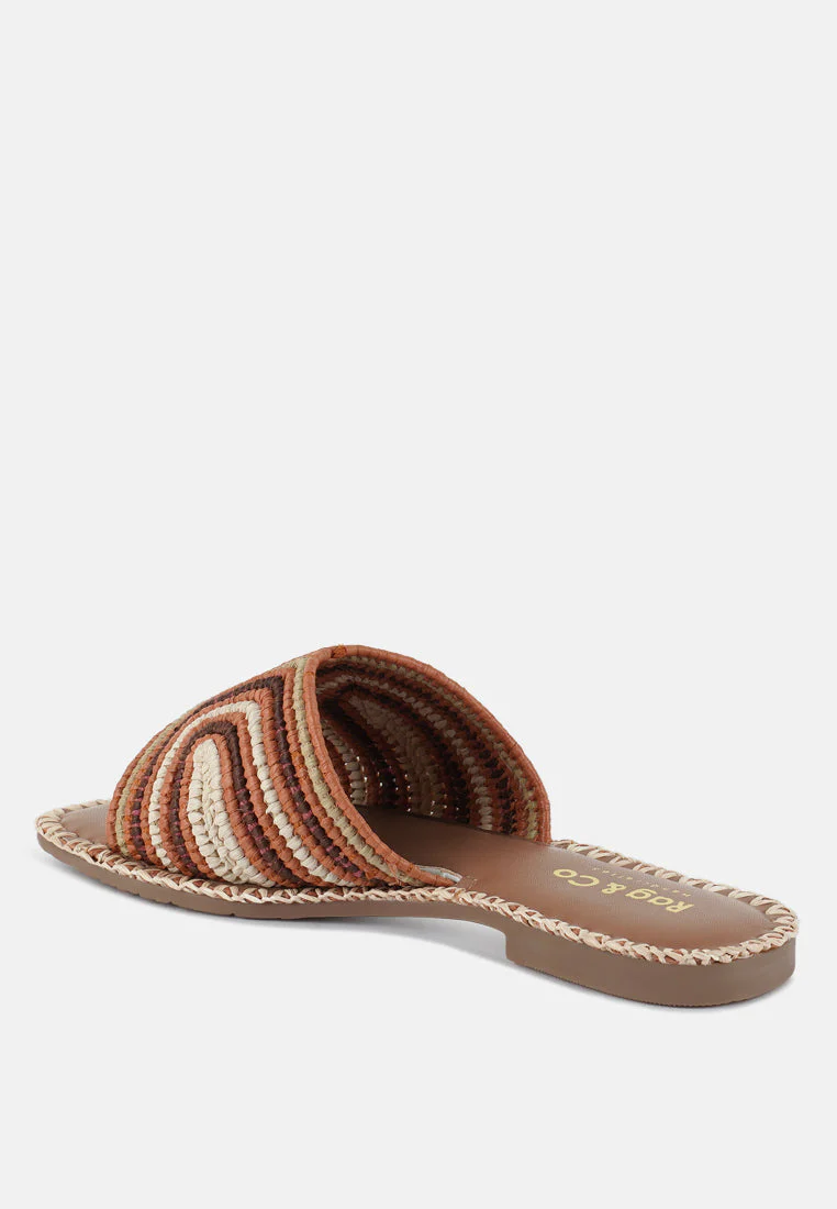 Kivah Handwoven Raffia Slip-On Flats - Image 9