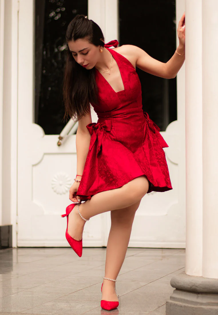 Laika Lace Kitten Heel Sandals - Image 2