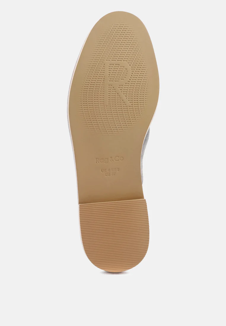 LIA Grey Handcrafted Suede Mules - Image 7