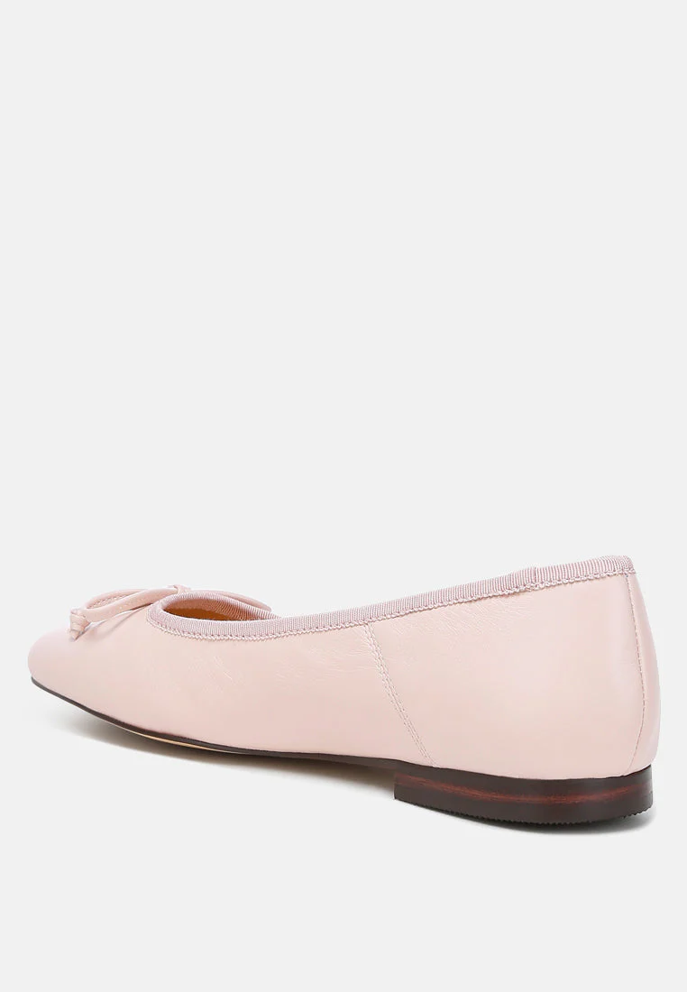 Lutten Square-Toe Bow Ballerinas - Image 3