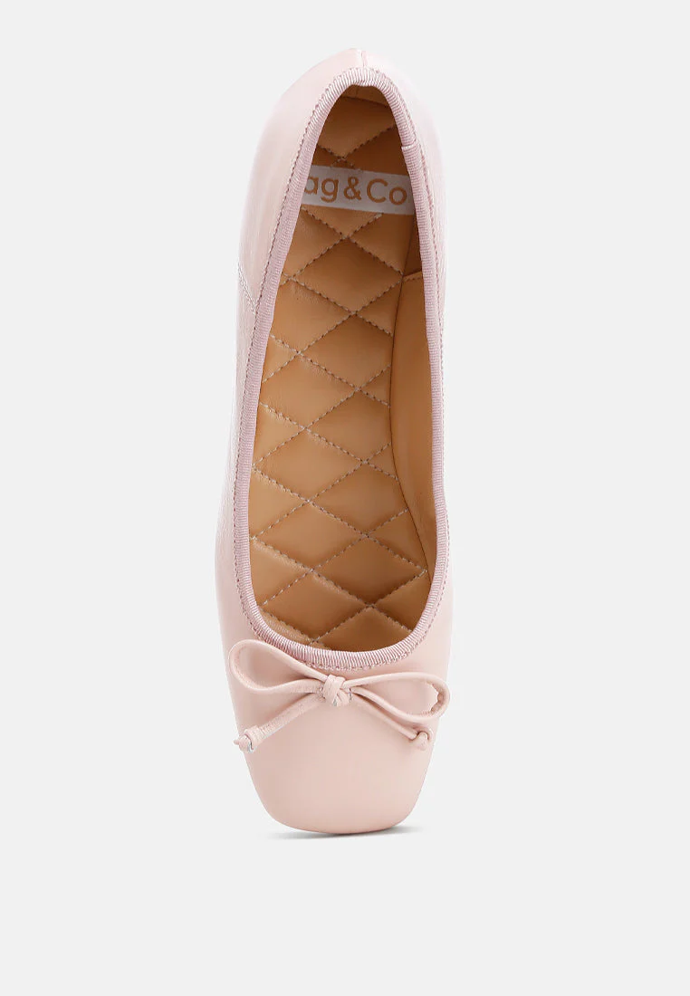 Lutten Square-Toe Bow Ballerinas - Image 4