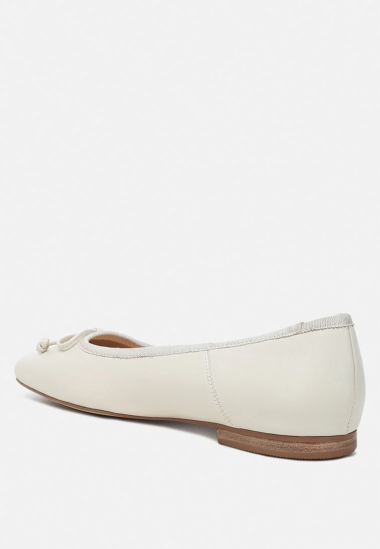 Lutten Square-Toe Bow Ballerinas - Image 9