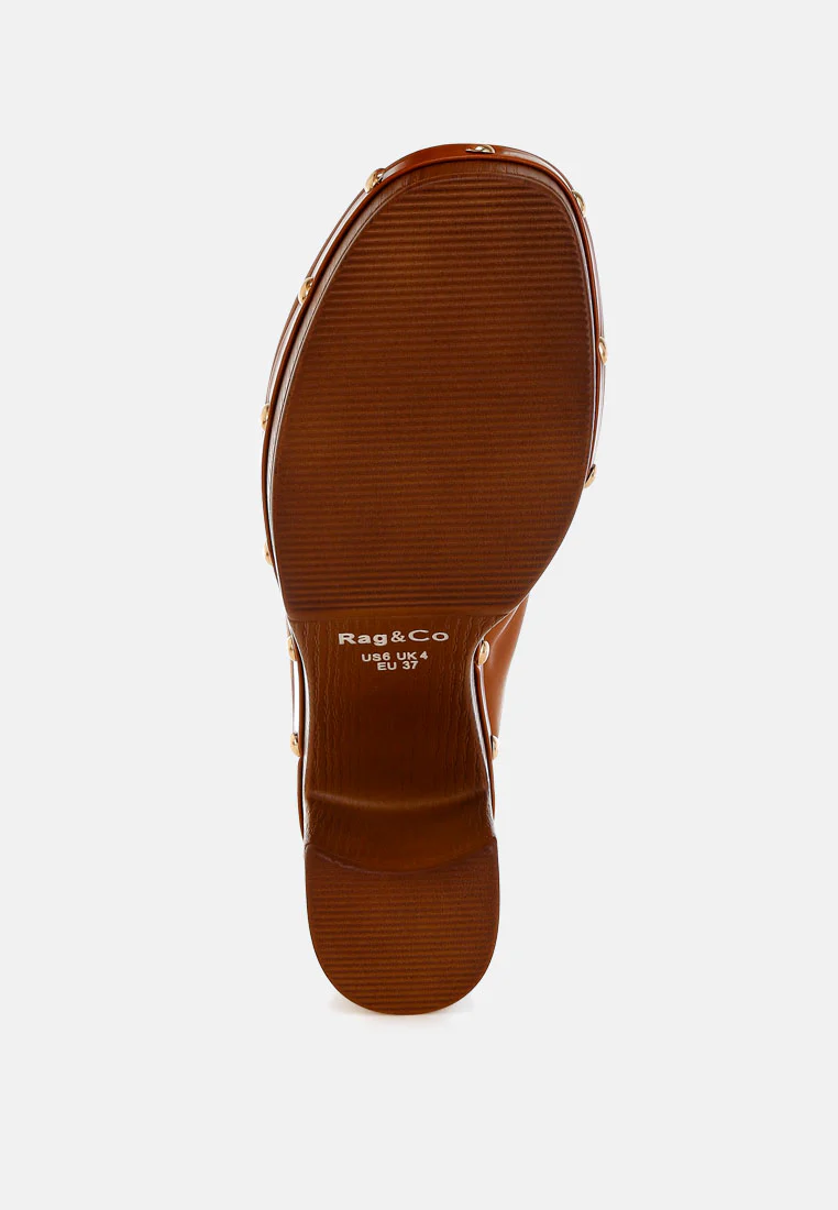 Lyrac Leather Platform Clogs - Image 14