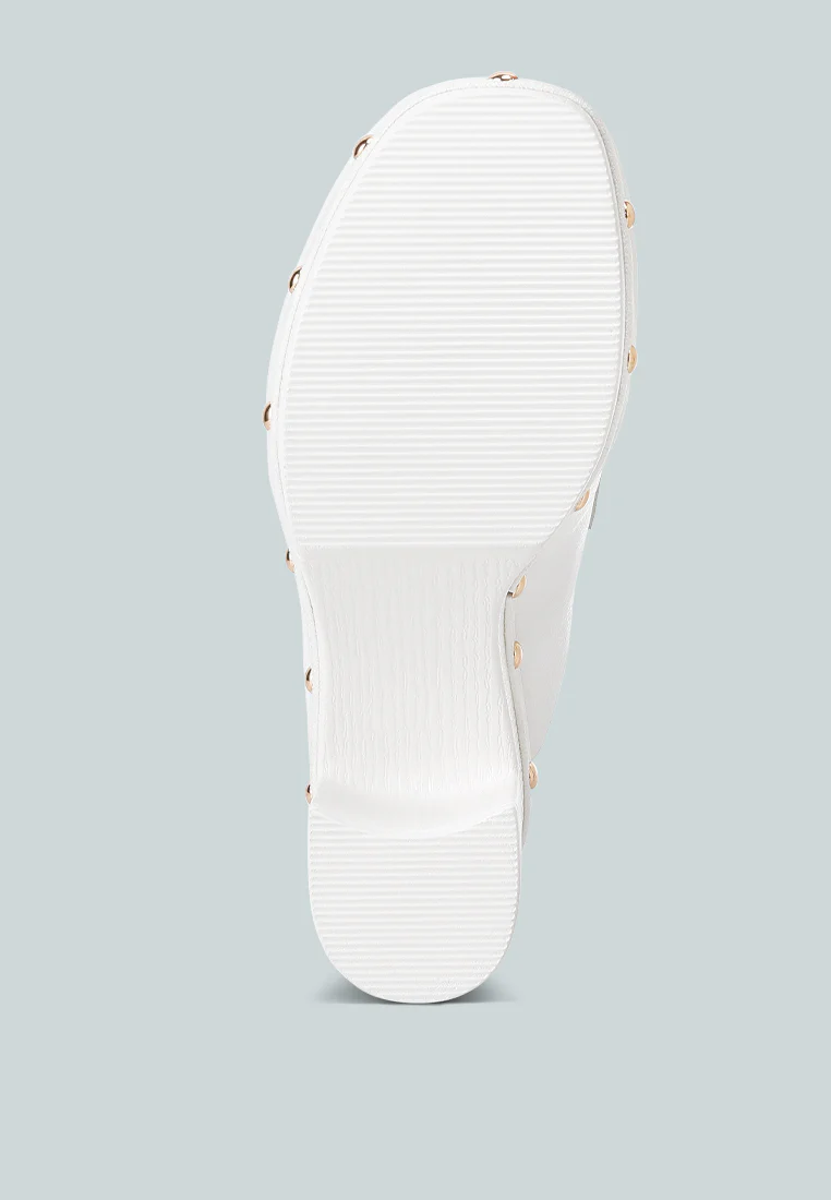 Lyrac Leather Platform Clogs - Image 8