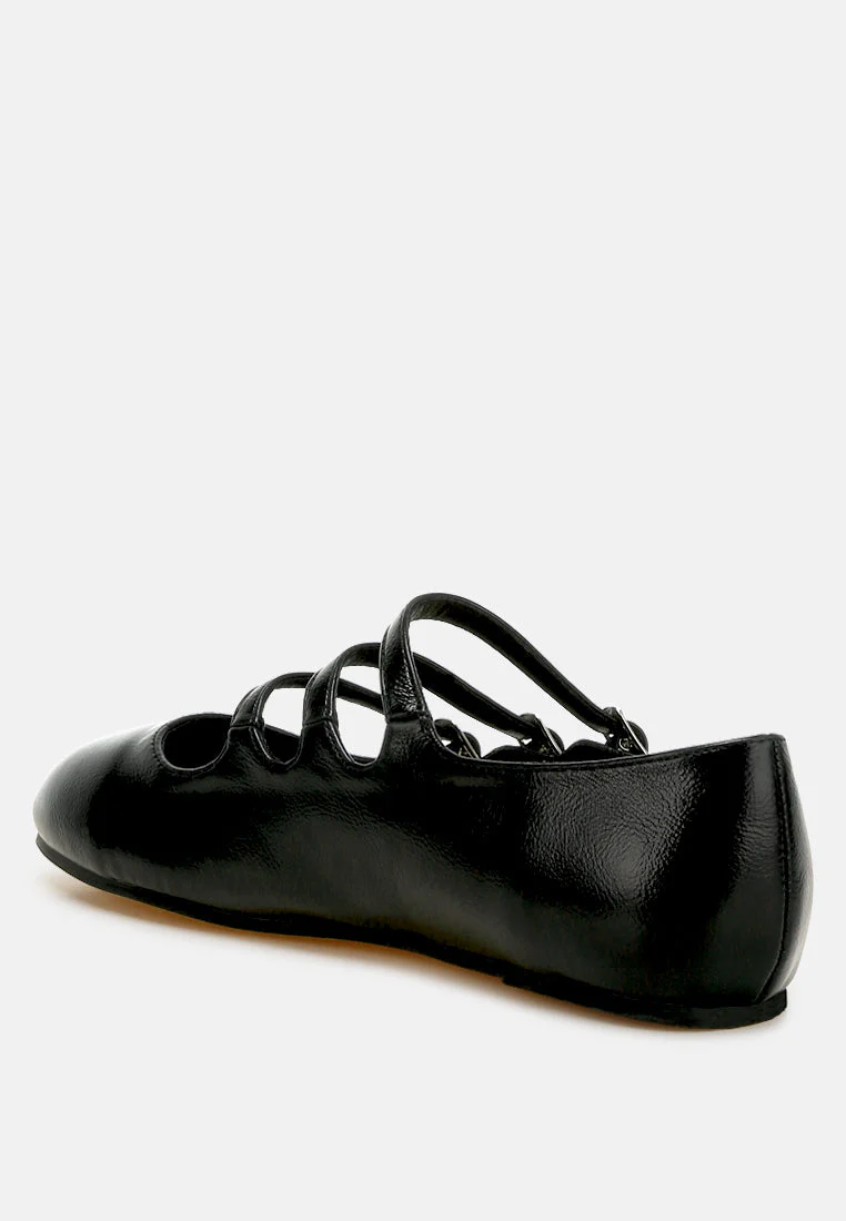 Macarina Triple Strap Mary Jane Ballerinas - Image 15