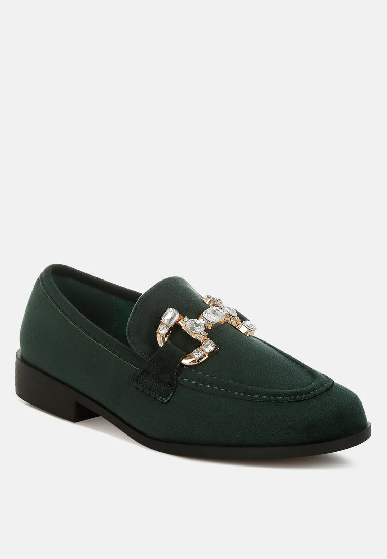 Maestro Diamante Embellished Horsebit Loafers - Image 13