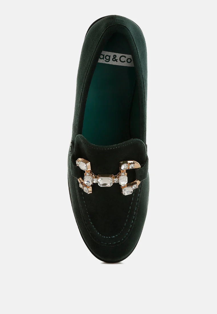 Maestro Diamante Embellished Horsebit Loafers - Image 15